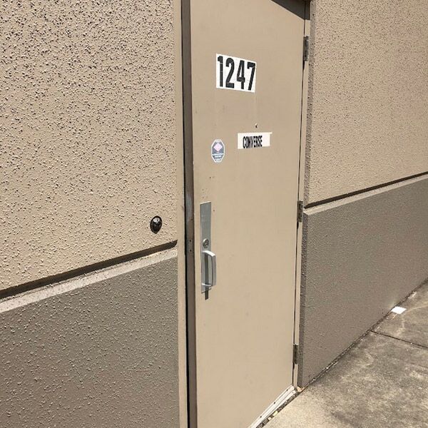 our team finished the repair on a commercial door in Folsom