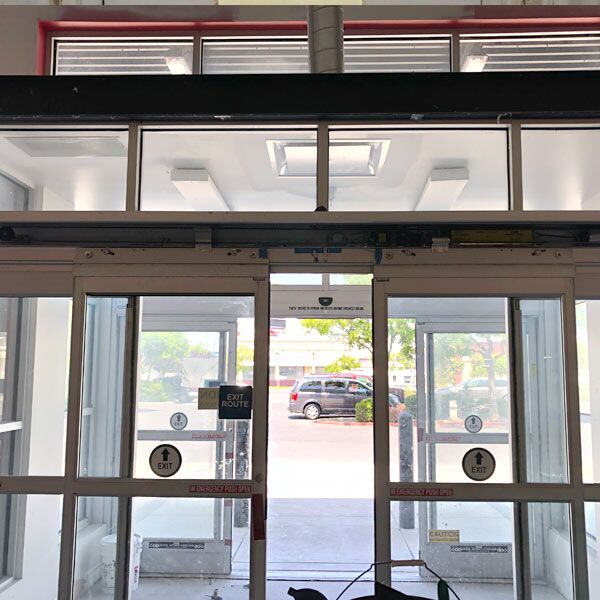 sliding automatic door installation in Dublin, California