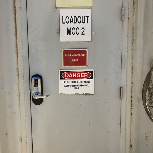 Back of house door with advanced ACS system