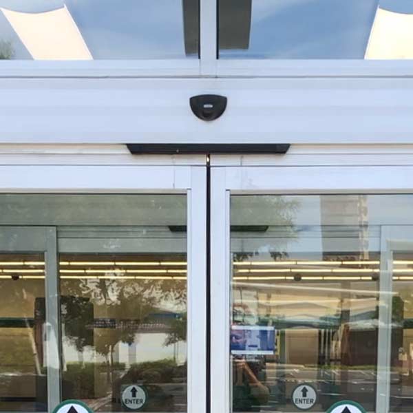 recently installed automatic doors
