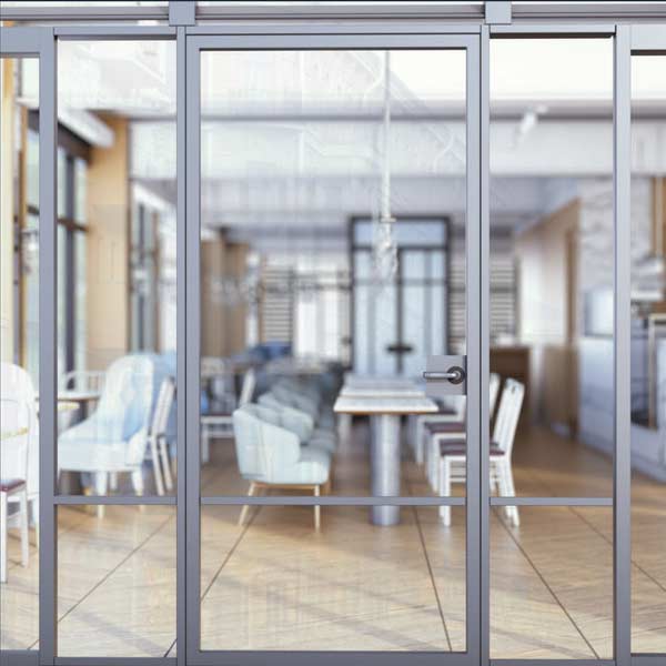 a commercial door service repair in Danville