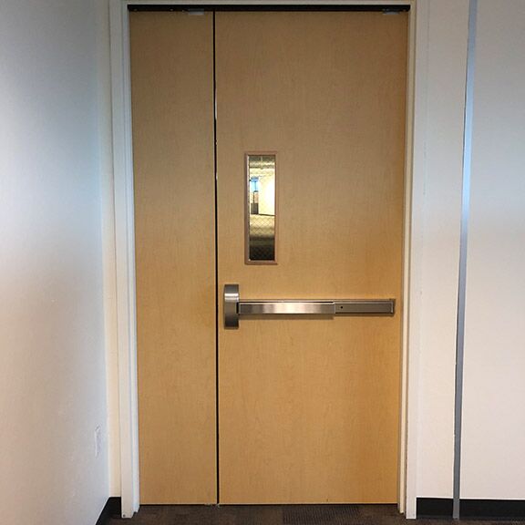 our team installed a new commercial door in Diamond Springs