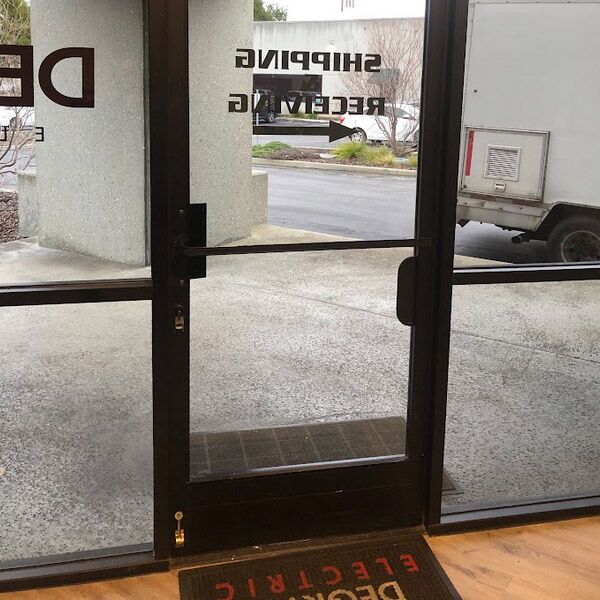 our team finished installing this commercial door in North Highlands