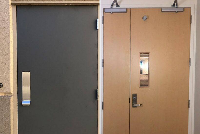 hollow metal vs. solid core wood doors