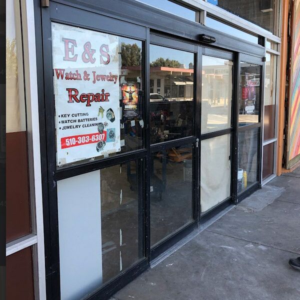 our team was called for a commercial door repair in Carmichael