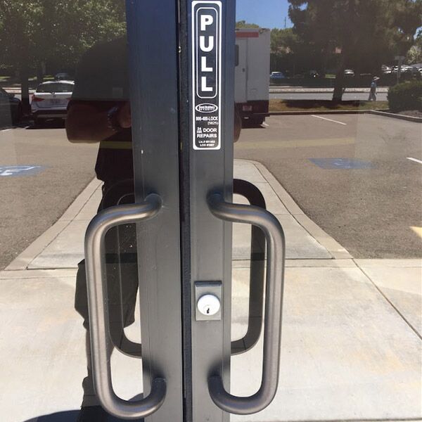 our dedicated team finished the installation of this commercial door in Riverbank