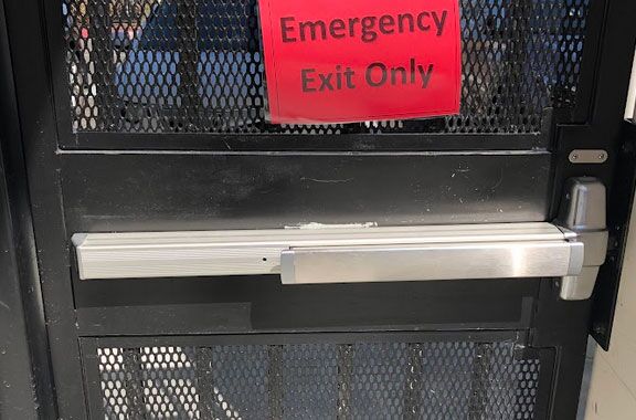 push bar installed by our expert door hardware technicians